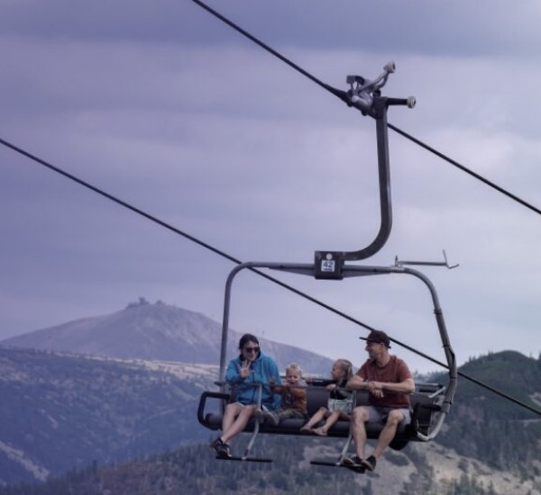 Ride a chairlift to the peaks